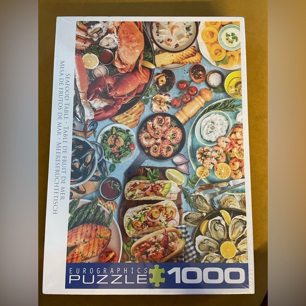NEW Eurographics Seafood Table Puzzle, 1000 pieces